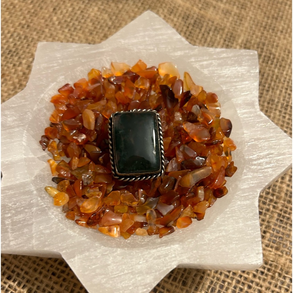 Moss Agate Ring - image 4